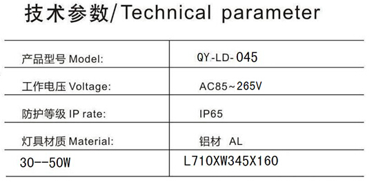 QY -LDFD-0045集成路灯